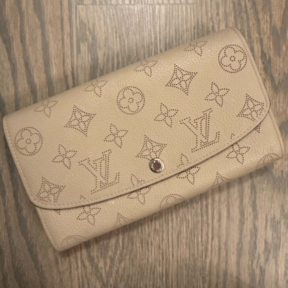 Louis Vuitton Cream Perforated Monogram Continental Wallet